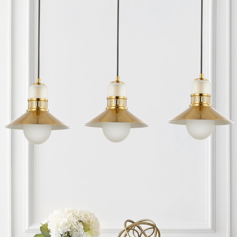 Staten 3 - Light Brass Gold Kitchen Island Pendant