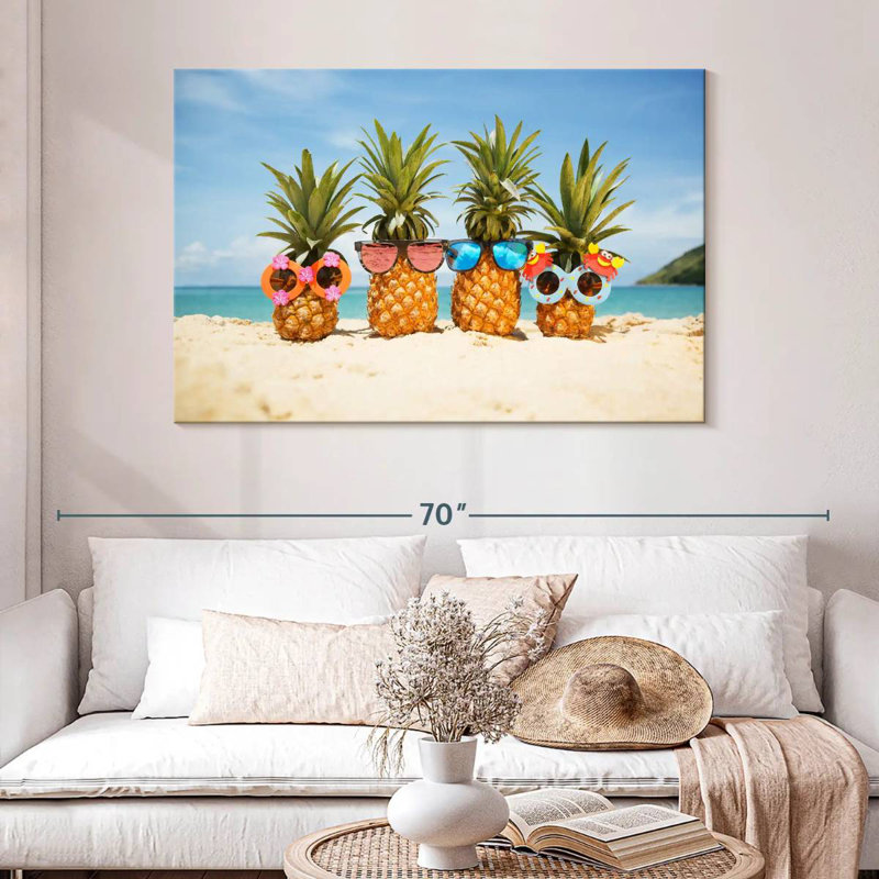 Funny Pineapple Fruit, 32" H x 48" W