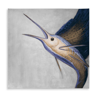 Gold Swordfish Tablecloth - Wildlife Marine Decor for Home