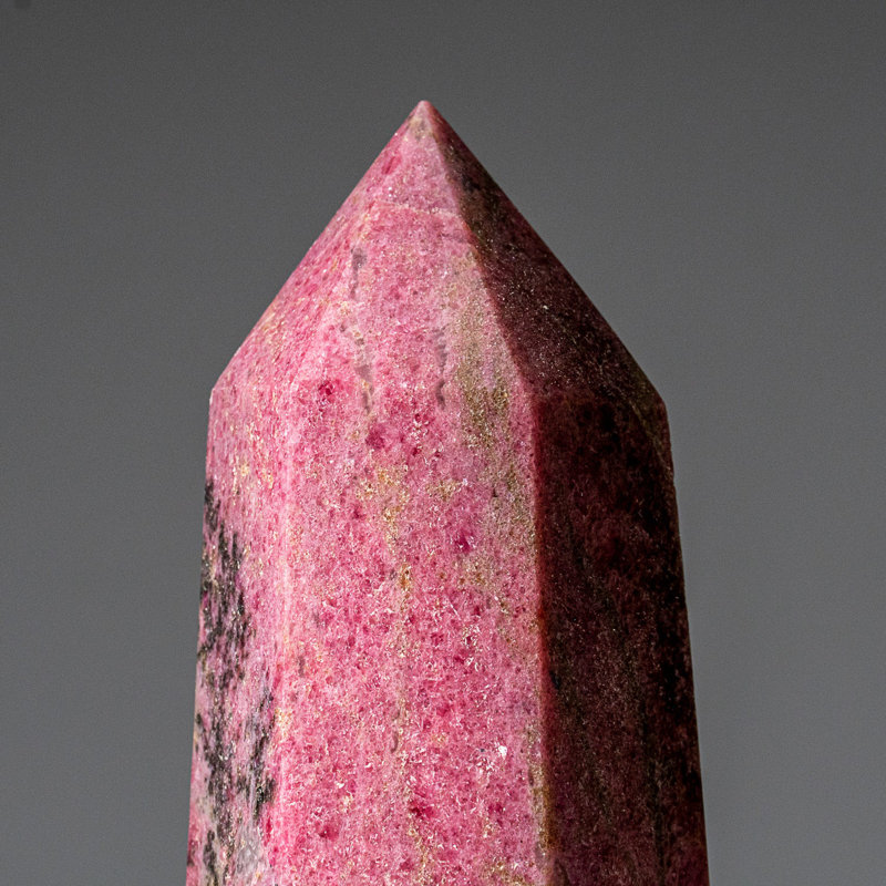 Genuine Polished Imperial Rhodonite Point from Madagascar (2.8 Lbs), 6.5" H x 2.5" W x 2.75" D