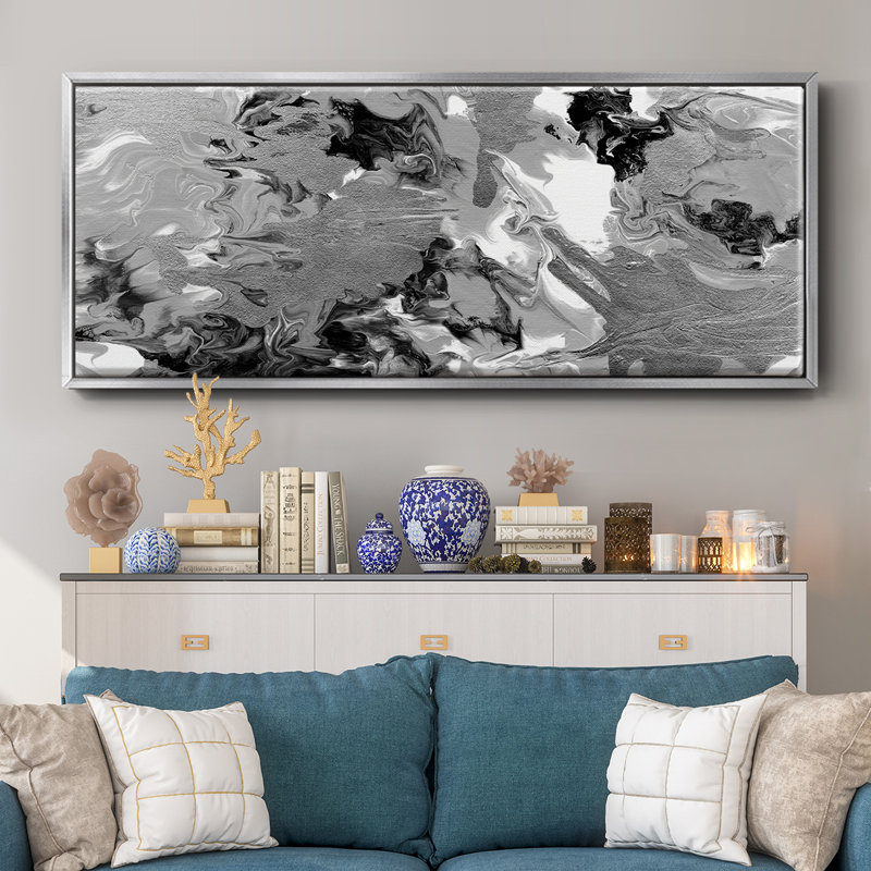 Rich Marble- Framed Canvas