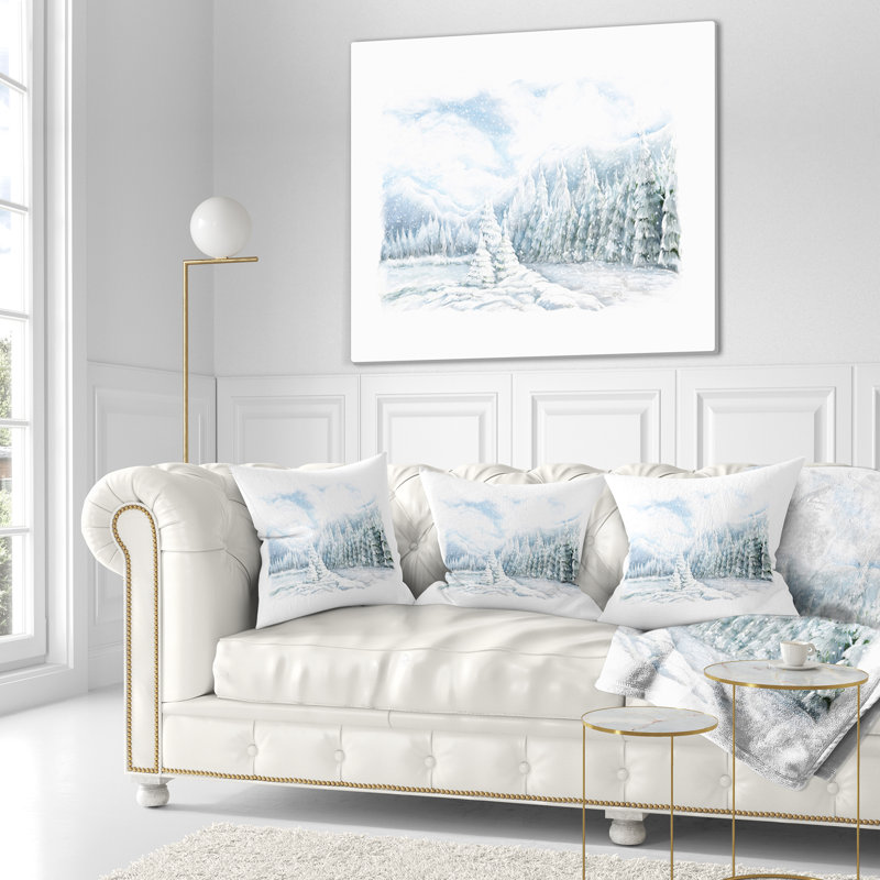 Coussin Paysage, 16 po x 1 po, Coussin décoratif