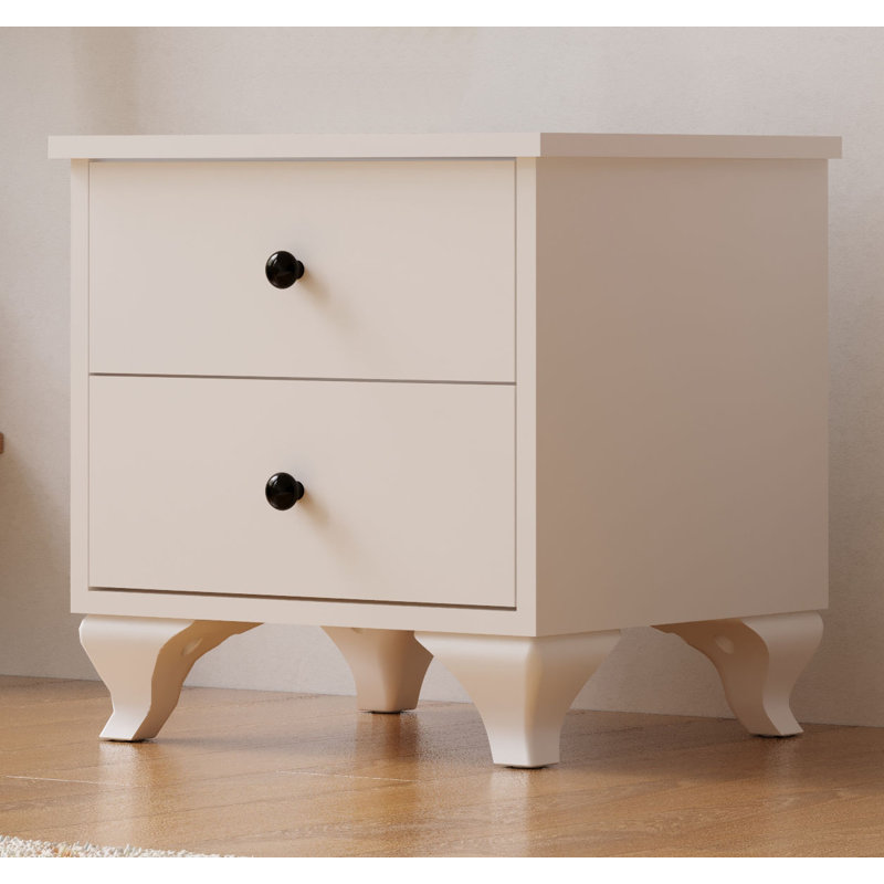 Amolika 45cm W Manufactured Wood Bedside Table
