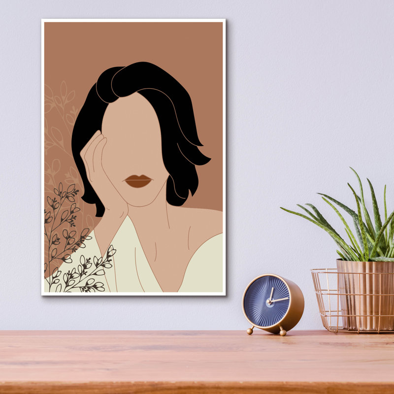"Simple Portrait de femme" par Sabrina Balbuena, H 16 po x l 12 po x P 0,13 po