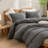 BESTOUCH Duvet Cover Set 100% Washed Cotton Linen Feel Lightweight-115115462-114986034