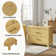 Avedikian 26.5"H Modern 2-Drawers Nightstand with Solid Wood Legs and Extendable Tray (Set of 2)
