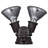 Outdoor Security 2 - Head Hardwired Dusk to Dawn Outdoor Security Flood Light with Motion Sensor and Timer-86691150