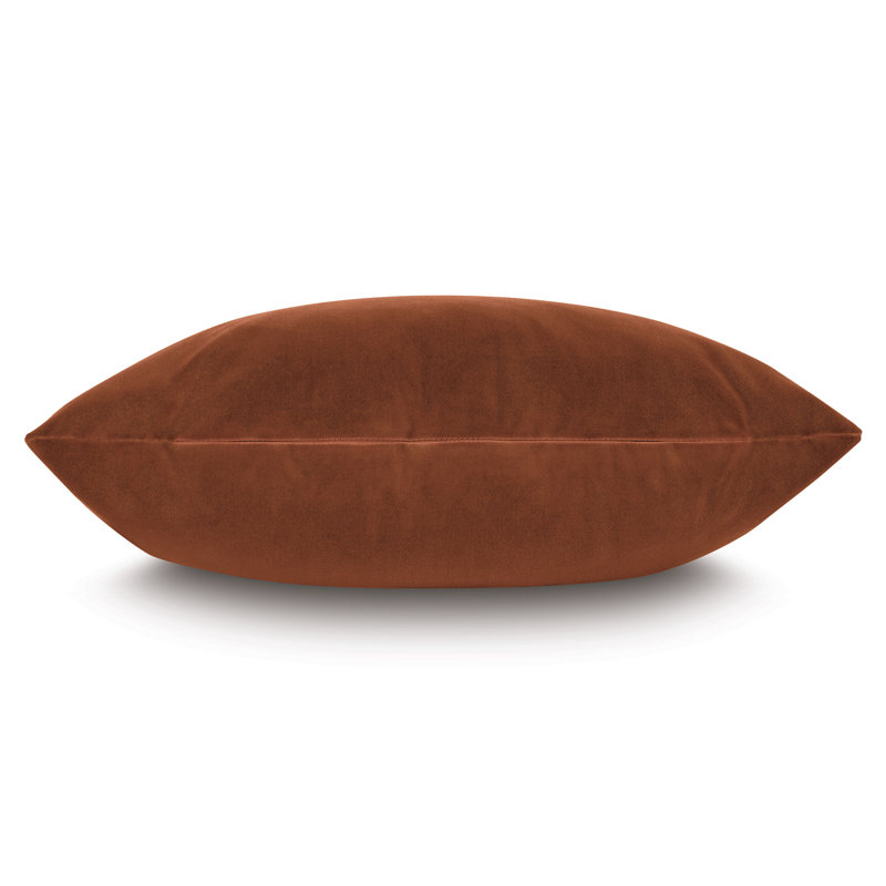 Uma Velvet Lumbar Pillow Cover & Insert, Orange