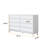 53.14"White Solid Wood Eight-Drawer Cabinet