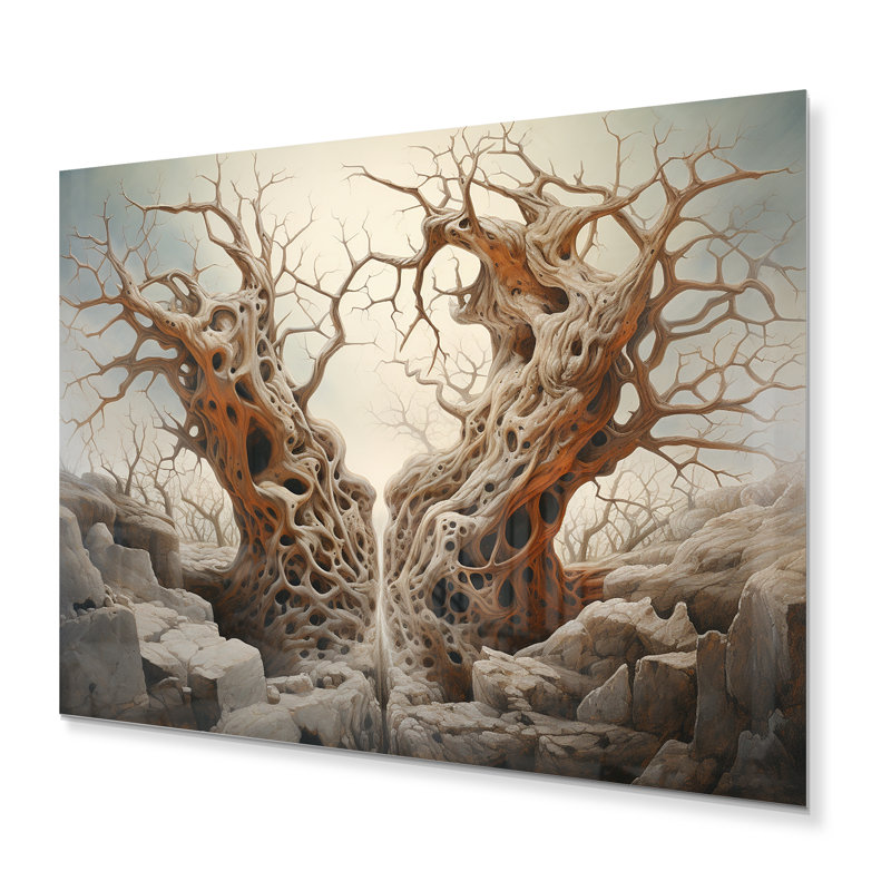 «Tw torsed Roots surreal Tree I» sur, H 16 po x l 32 po x P 1 po