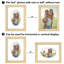 Cadre photo Americanflat avec tapis de forme ovale - idéal pour n'importe quelle pièce, salon, dortoir-104946328-104946334