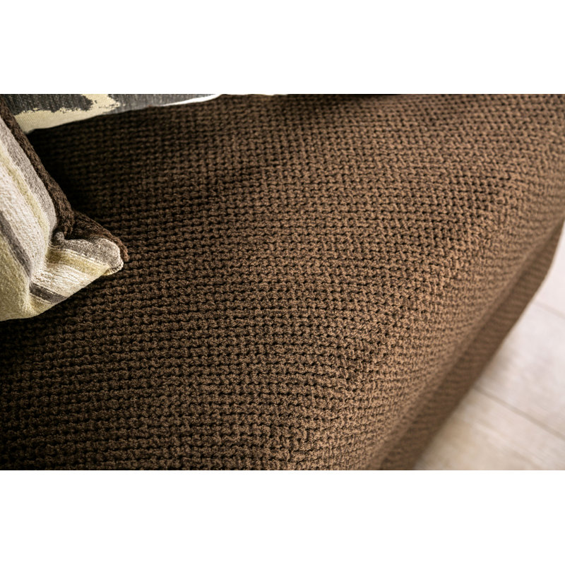 Causeuse en chenille de 70 po Alberta, Brun