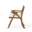 Chaise de salle à manger d'extérieur en bois Hermosa KD avec coussins (ensemble de 2)