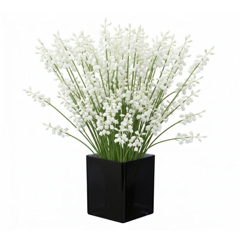 Machine Made Glass Cube Vase With Electroplating Inside, 4" H x 3.6" W x 4.7" D, Black