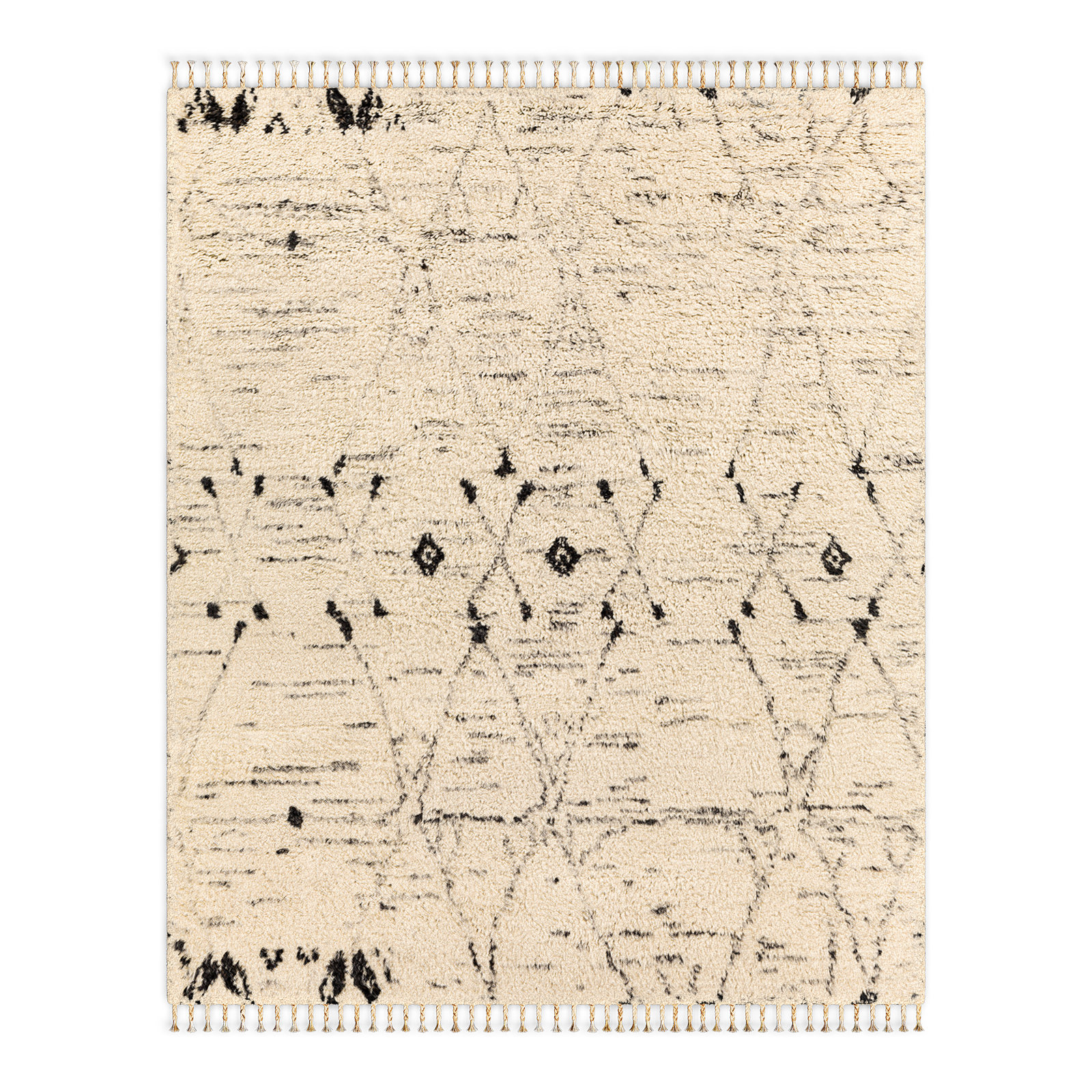 Clive Hand-Knotted Moroccan Rug, Rectangle 8' x 10'