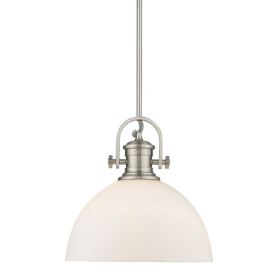 Bales 1-Light Dimmable Dome Pendant