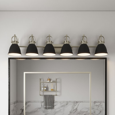 Avendano 6 - Light Bathroom Steel Dimmable Vanity Light