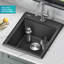 Évier de cuisine à simple cuve à montage sur plan en granite 28 po KRAUS Bellucci avec accessoires-86781488-87761613