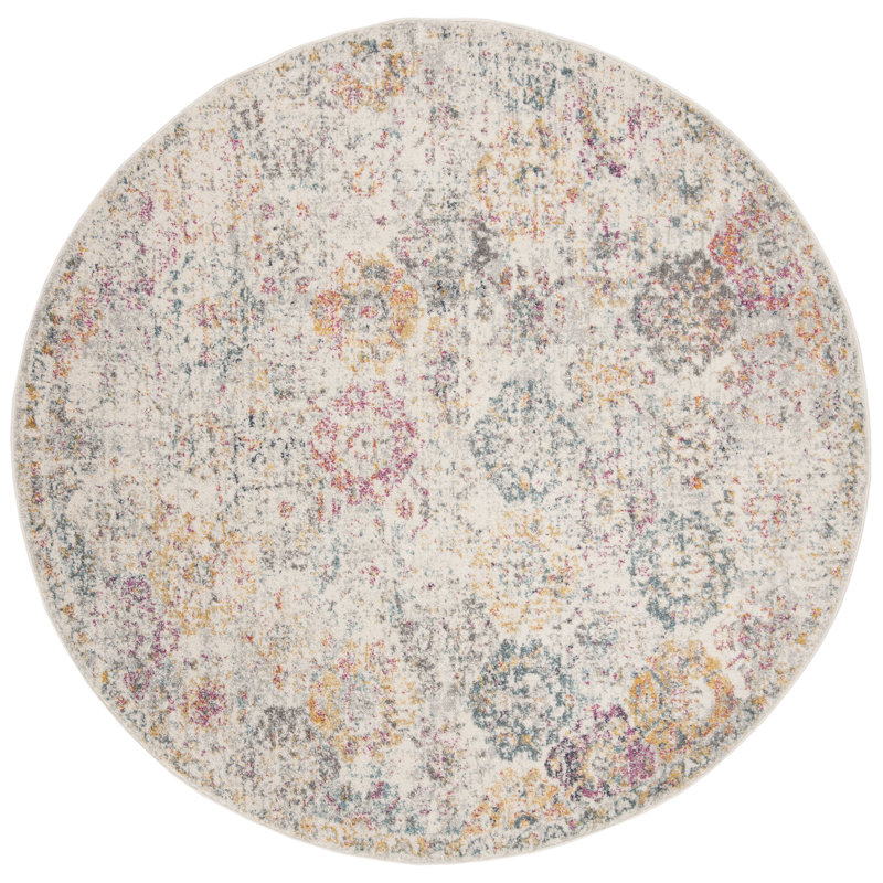 Cronin Oriental Indoor Rug, Round 4'