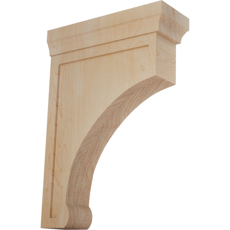 Support en bois Gomez, Érable, H 10 po x l 2,5 po x P 7 po