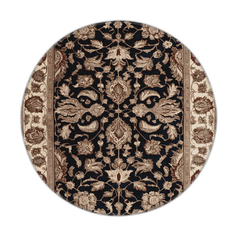 Turkish Brown Indoor and Outdoor Area Rug, Rectangle 3' x 5'