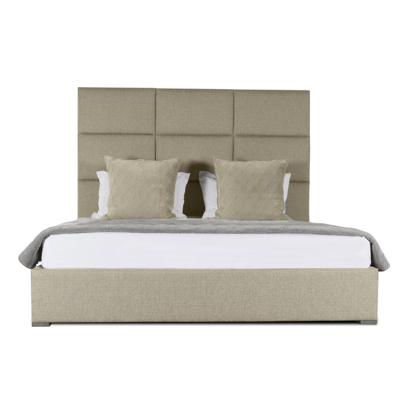 Dezyah Upholstered Standard Bed, King, Off White Revolution®