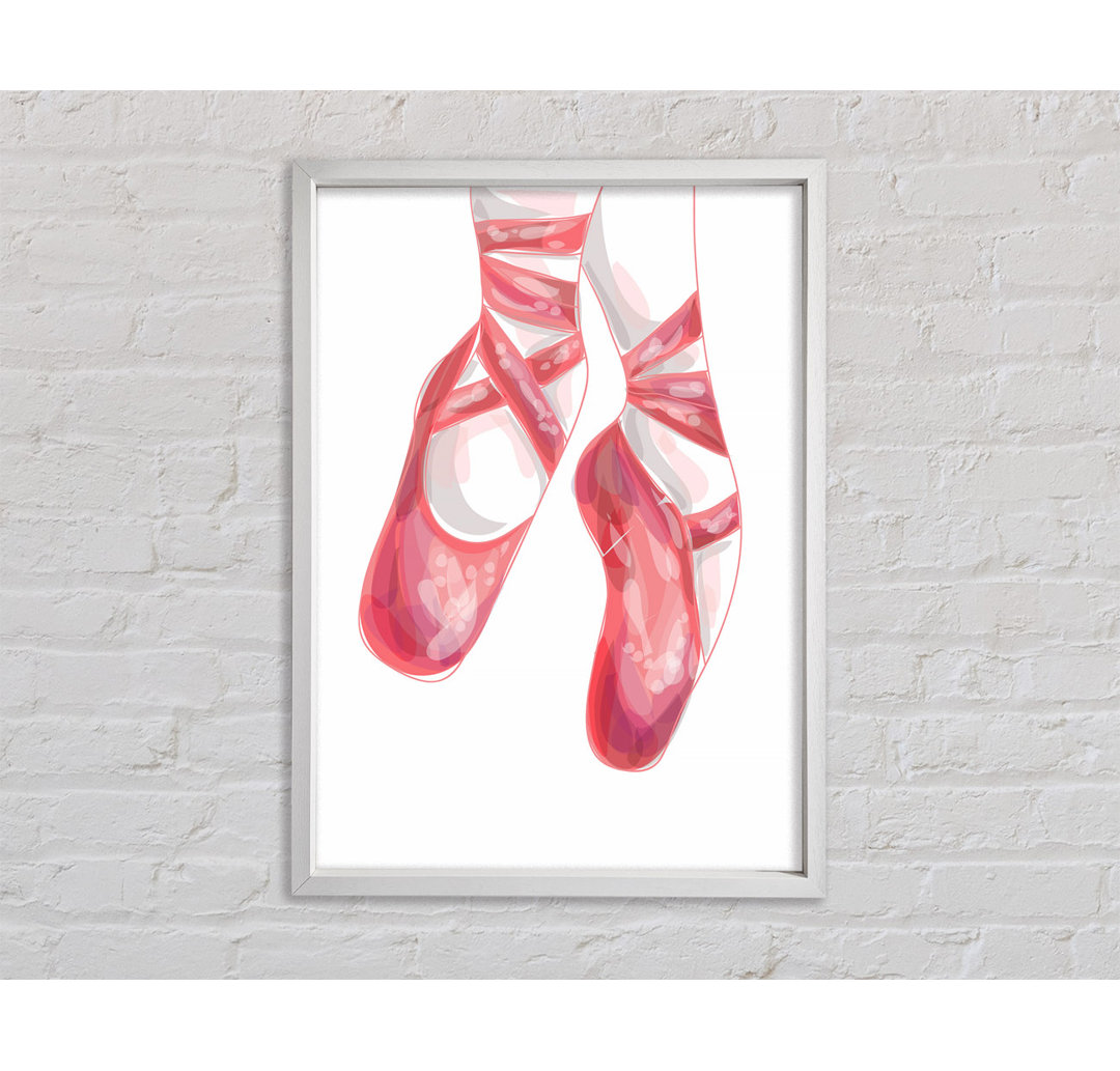 Ballerina Shoes 2 - Einzelne Bilderrahmen Kunstdrucke auf Leinwand