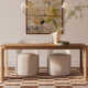 Madalene Checkerboard Natural and Ivory Rug