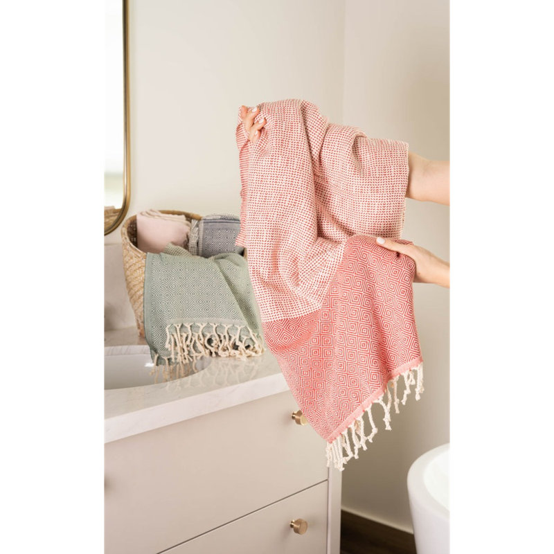 Serviette de bain Dilay, Rouge