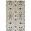 Gray Hand-Knotted Wool Stylized Floral Medallion Geometric Modern Contemporary Carpet Rug-982211862