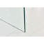 Table d'appoint en verre trempé transparent - ajoute une touche chic à votre bureau à domicile polyvalent pour divers environnements