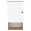 Pharmacie, deux tablettes internes, une porte, une tablette-746424182