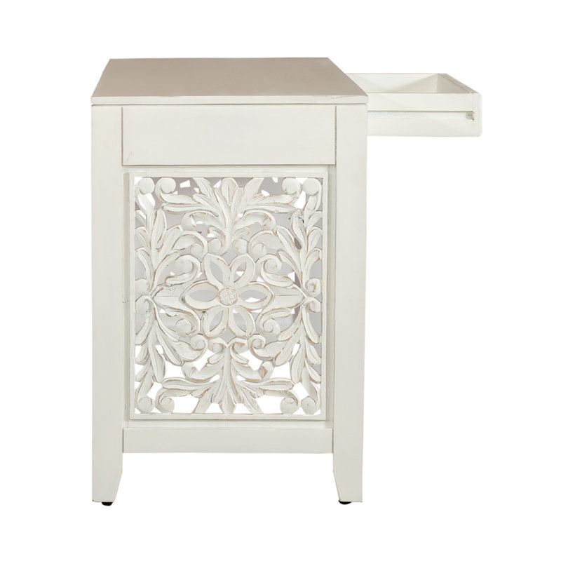 Chouteau Accent Writing Desk, White