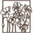 Abstract Floral Line Art Wall Decor Modern Abstract Wall Accent Sculpture Hanging Decoration Metal Wall Decor-124838262-124838261