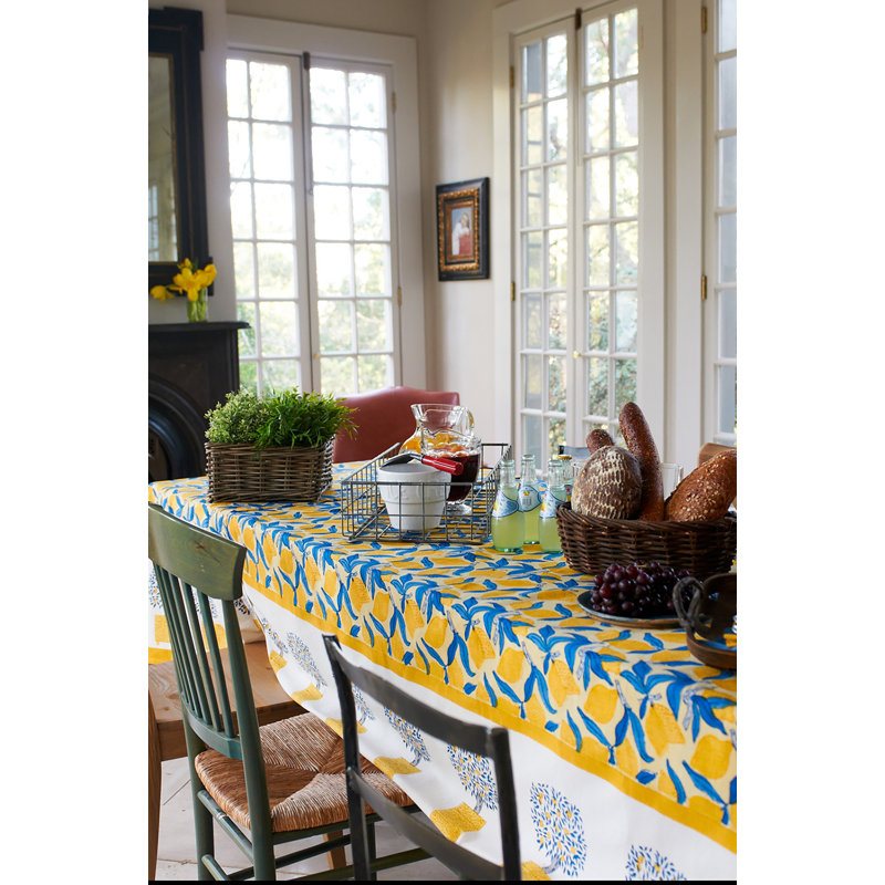 Lemon Tree Tablecloth, 59" W x 86" L