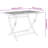 Rectangular Acacia Outdoor Folding Coffee Table