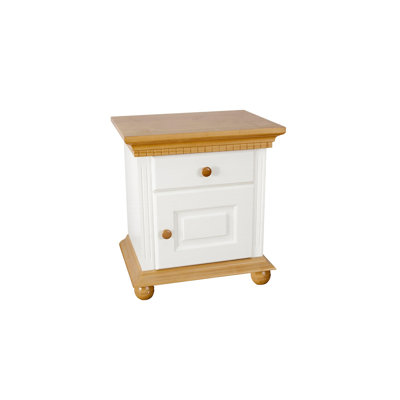 Jabari 55.5cm W Solid Wood Bedside Table