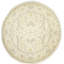 Tapis oriental rond à motif floral Oushak Mute
