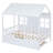 Wood House Bed With Trundle, Wooden Daybed-1155840145