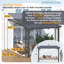 Pergola d'extérieur à hauteur réglable pour patio-113065731