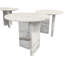 Table basse en marbre naturel rose, petite table, table de salon, pierre naturelle, marbre véritable, marbre véritable, table-128517746-132890083