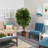 Faux Ficus Tree in Wood Planter-217757435