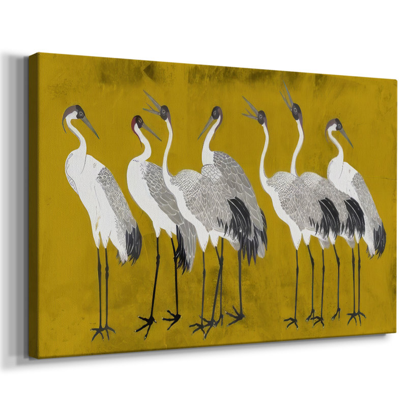Chanson de la grue I - Cavas enveloppés de galerie, 40 x 60