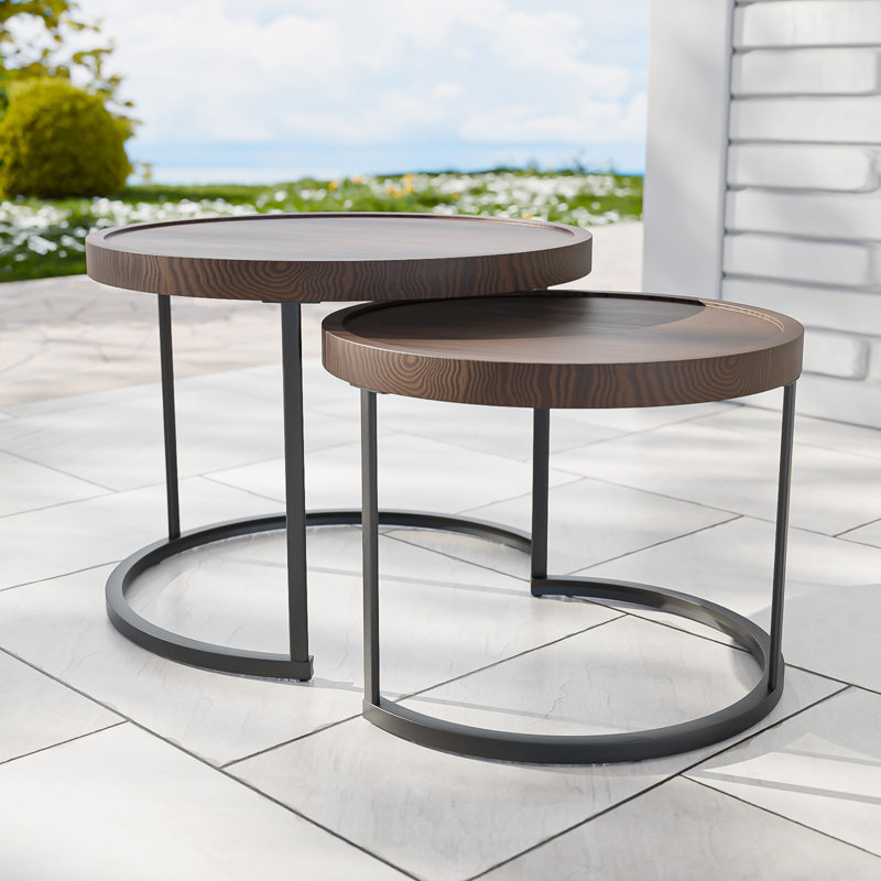 Round Nesting Coffee Table (Set of 2)