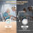 2200 Lumens Dimmable Led Magnifying Floor Lamp With 10X Magnifier And Rolling Base For Crafts, Beauty And Close Work