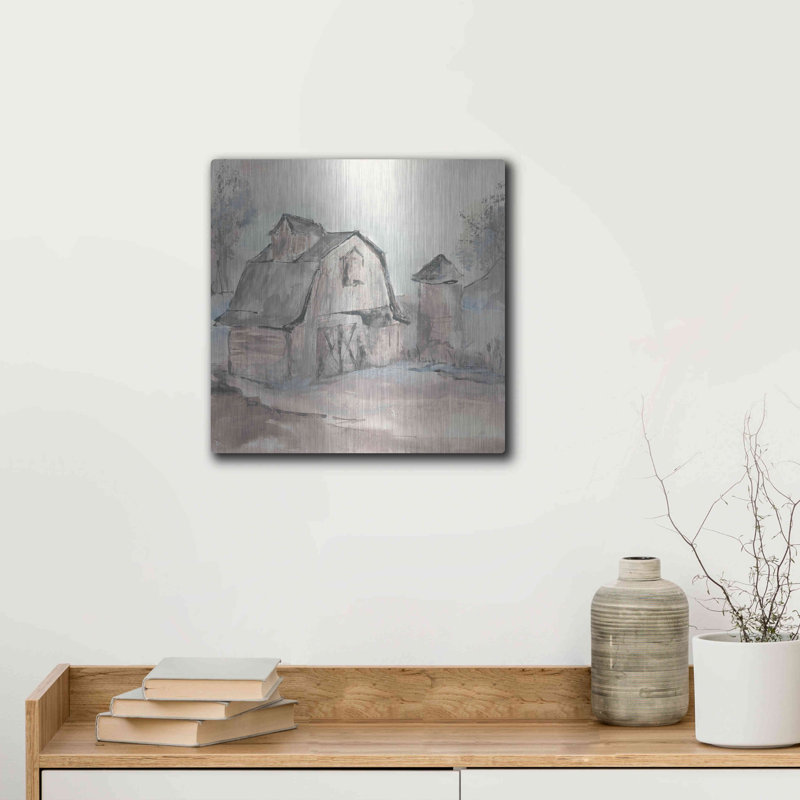 " Barn V " by Chris Paschke, 12" H x 12" W