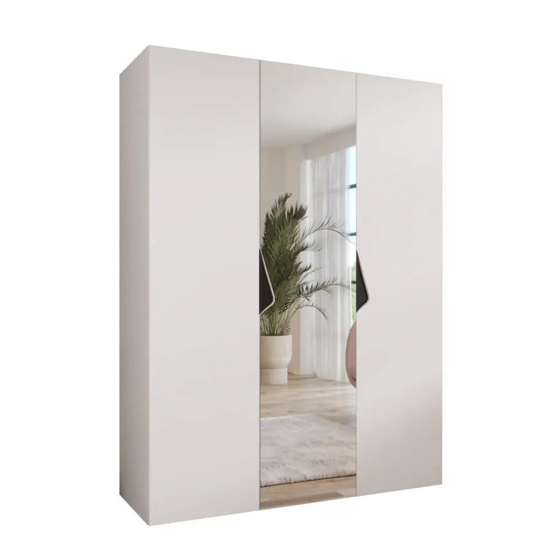 Manufactured Wood Wardrobe, White
