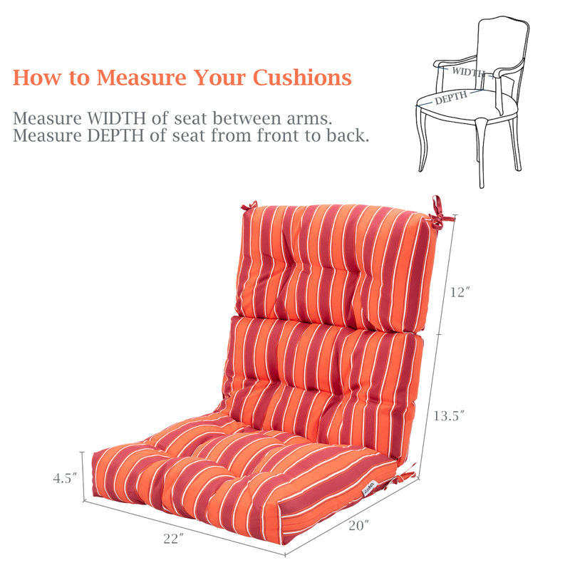Outdoor 5'' Seat / Back Cushion