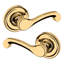 5445V Classic Passage Door Lever with 5048 Rose-22084352