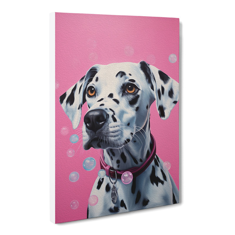 Dalmation Bubble Gum - Wrapped Canvas, 60cm H x 40cm W x 3cm D